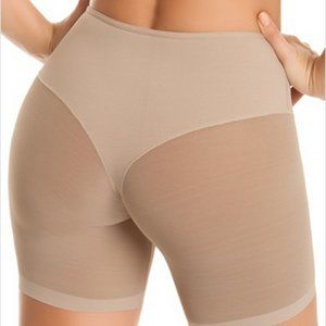 NWT Leonisa Truly Invisible Control Shaper Panty - Shorts Color Tan / Brown